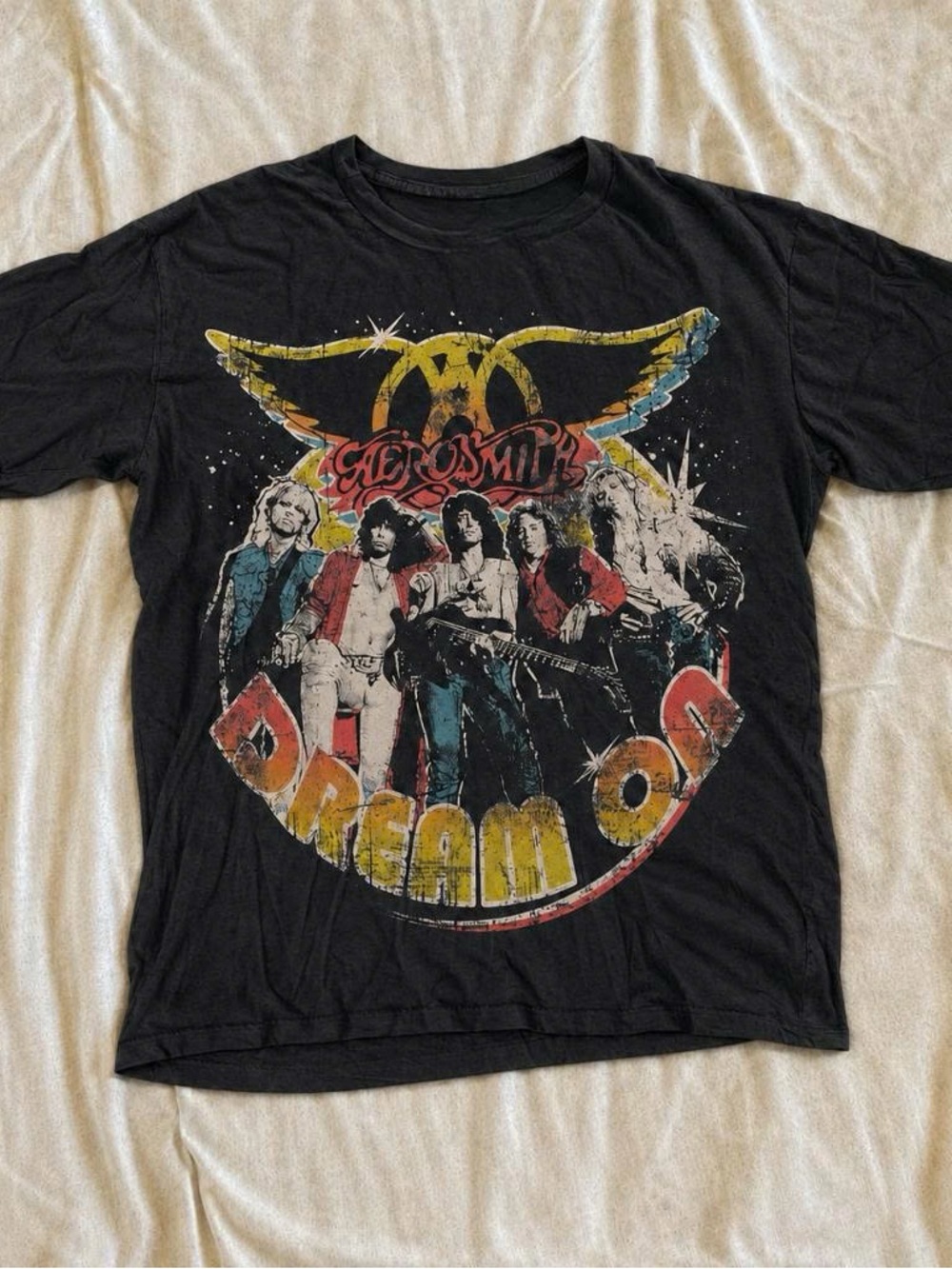 Gildan Black Graphic Band Tee